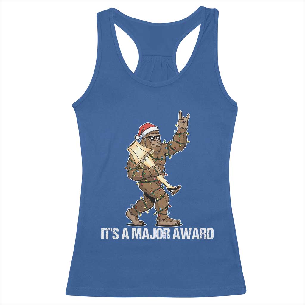 Leg Lamp Christmas Racerback Tank Top Funny Bigfoot Fra Gee Leh Xmas - Wonder Print Shop