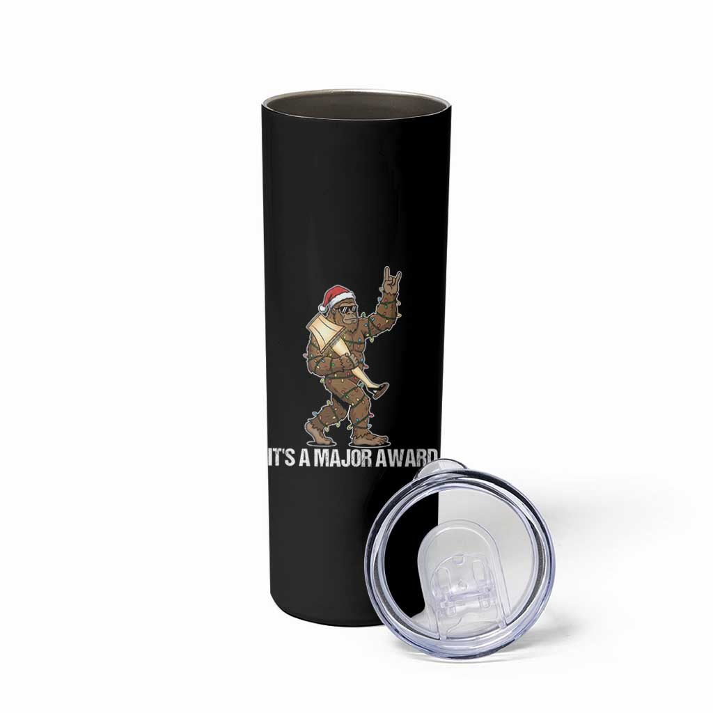 Leg Lamp Christmas Skinny Tumbler Funny Bigfoot Fra Gee Leh Xmas - Wonder Print Shop