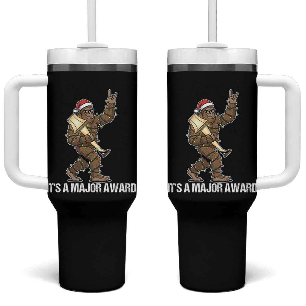 Leg Lamp Christmas Tumbler With Handle Funny Bigfoot Fra Gee Leh Xmas - Wonder Print Shop