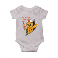 Funny ICU Nurse Christmas Baby Onesie Gingerbread Did You Try Icing It - Wonder Print Shop
