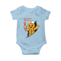 Funny ICU Nurse Christmas Baby Onesie Gingerbread Did You Try Icing It - Wonder Print Shop