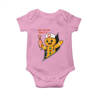 Funny ICU Nurse Christmas Baby Onesie Gingerbread Did You Try Icing It - Wonder Print Shop