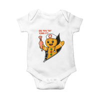 Funny ICU Nurse Christmas Baby Onesie Gingerbread Did You Try Icing It - Wonder Print Shop