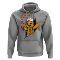 Funny ICU Nurse Christmas Hoodie Gingerbread Did You Try Icing It - Wonder Print Shop