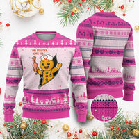 Funny ICU Nurse Xmas Ugly Christmas Sweater Gingerbread Did You Try Icing It - Wonder Print Shop