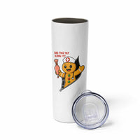 Funny ICU Nurse Christmas Skinny Tumbler Gingerbread Did You Try Icing It - Wonder Print Shop