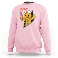 Funny ICU Nurse Christmas Sweatshirt Gingerbread Did You Try Icing It - Wonder Print Shop