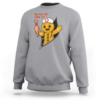 Funny ICU Nurse Christmas Sweatshirt Gingerbread Did You Try Icing It - Wonder Print Shop