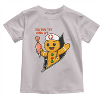 Funny ICU Nurse Christmas Toddler T Shirt Gingerbread Did You Try Icing It - Wonder Print Shop