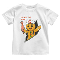 Funny ICU Nurse Christmas Toddler T Shirt Gingerbread Did You Try Icing It - Wonder Print Shop