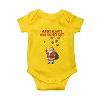 Funny Nurse Christmas Baby Onesie Nurses Always Make The Nice List - Wonder Print Shop