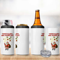 Funny Nurse Christmas 4 in 1 Can Cooler Tumbler Nurses Always Make The Nice List - Wonder Print Shop