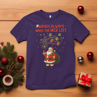 Funny Nurse Christmas T Shirt Nurses Always Make The Nice List - Wonder Print Shop