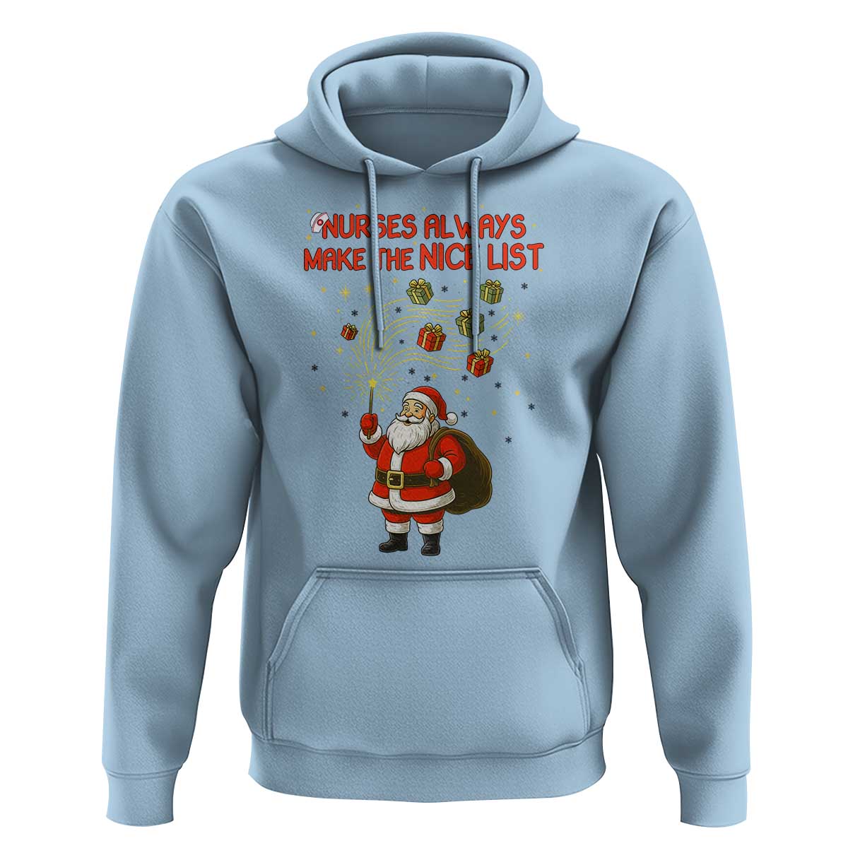 Funny Nurse Christmas Hoodie Nurses Always Make The Nice List - Wonder Print Shop