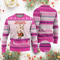 Funny Nurse Xmas Ugly Christmas Sweater Nurses Always Make The Nice List - Wonder Print Shop