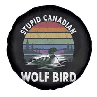 Stupid Canadian Wolf Bird Spare Tire Cover Sarcastic Animal Meme