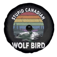 Stupid Canadian Wolf Bird Spare Tire Cover Sarcastic Animal Meme