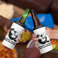 Funny Cat Mom Cat Lover 4 in 1 Can Cooler Tumbler Mother I Am But Skin and Bones