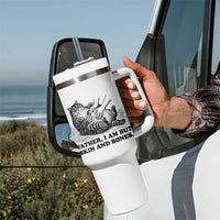 Funny Cat Dad Cat Lover Tumbler With Handle Father I Am But Skin and Bones