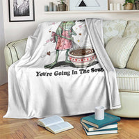 Funny Frog Valentine Meme Throw Blanket That Is It You Are Going In The Soup