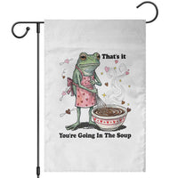 Funny Frog Valentine Meme Garden Flag That Is It You Are Going In The Soup