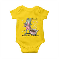 Funny Frog Valentine Meme Baby Onesie That Is It You Are Going In The Soup