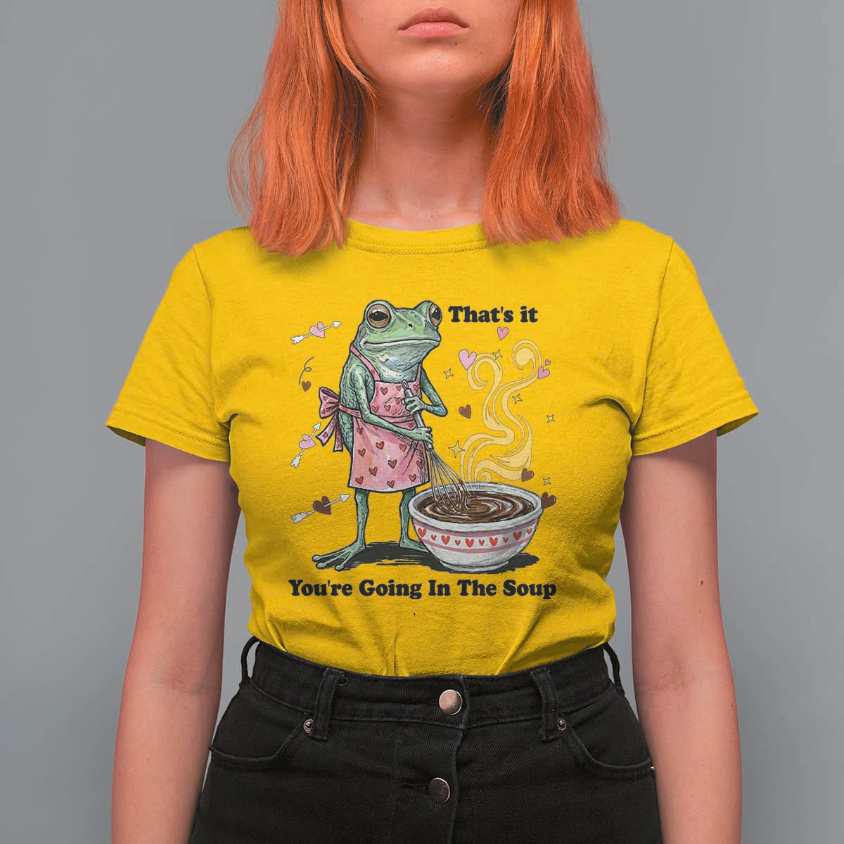 Funny Frog Valentine Meme T Shirt For Women That Is It You Are Going In The Soup