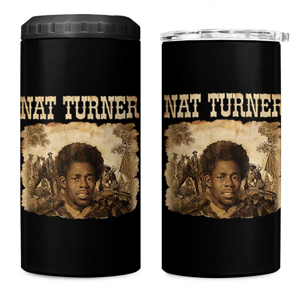 Nat Turner 4 in 1 Can Cooler Tumbler Black History African American