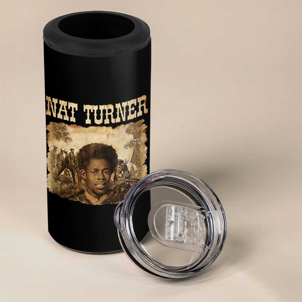 Nat Turner 4 in 1 Can Cooler Tumbler Black History African American