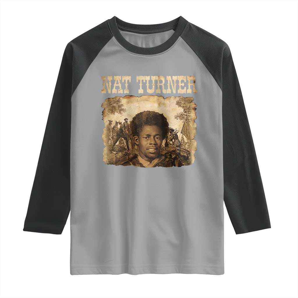 Nat Turner Raglan Shirt Black History African American