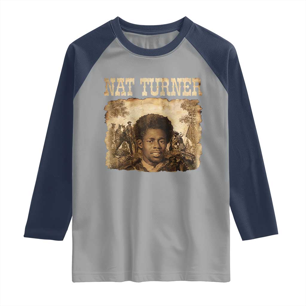 Nat Turner Raglan Shirt Black History African American