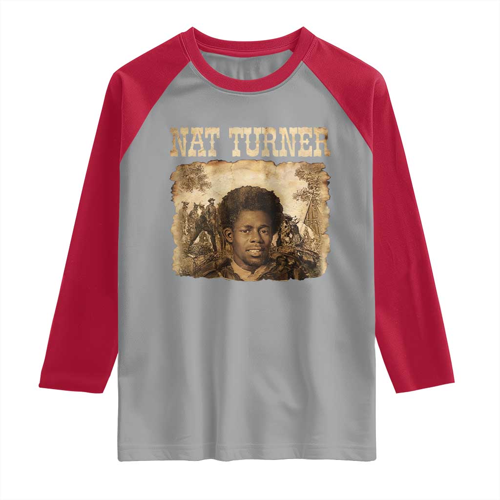 Nat Turner Raglan Shirt Black History African American