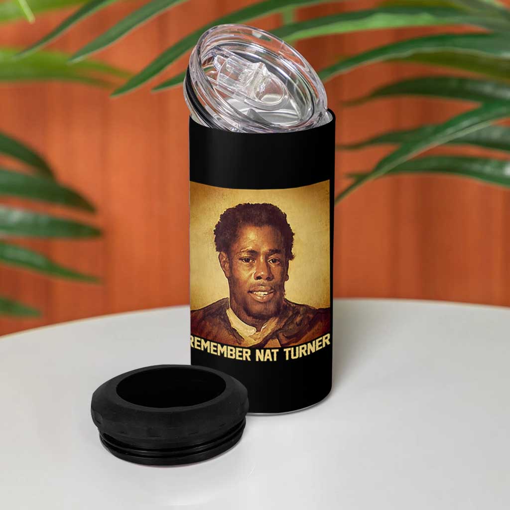 Nat Turner 4 in 1 Can Cooler Tumbler Black History Month