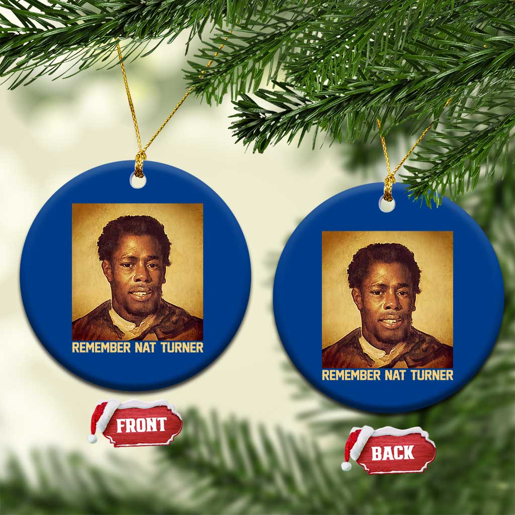 Nat Turner Ceramic Ornament Black History Month