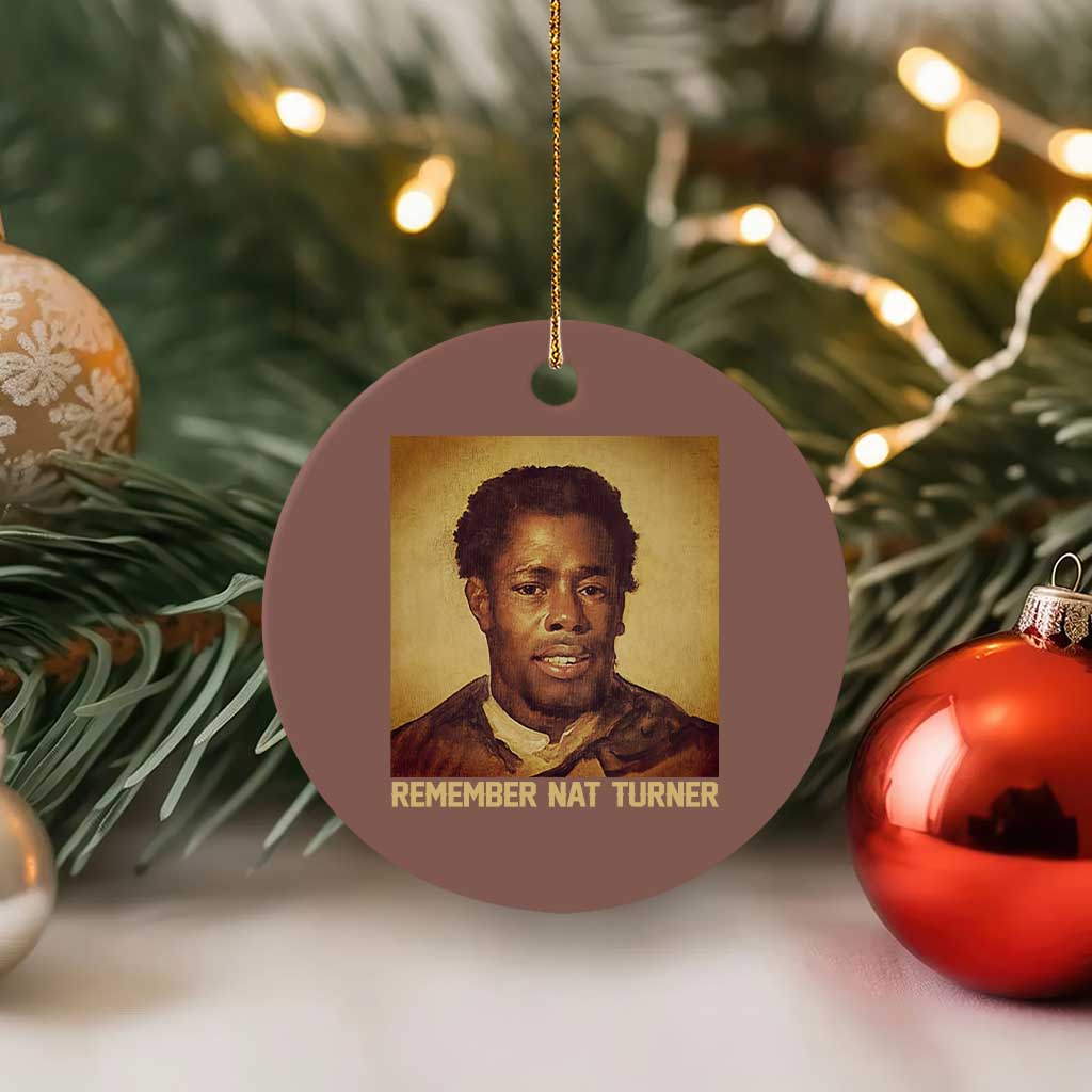 Nat Turner Ceramic Ornament Black History Month