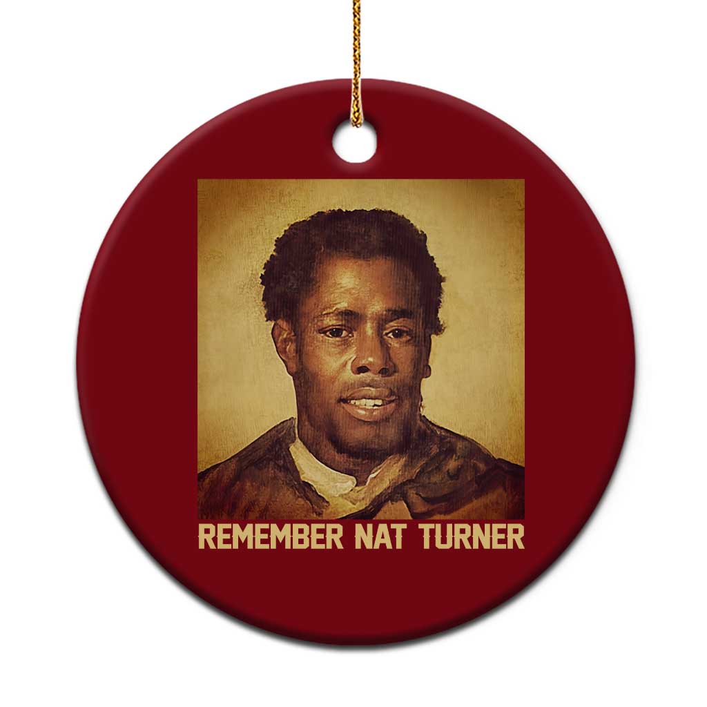 Nat Turner Ceramic Ornament Black History Month