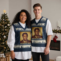 Nat Turner V-Neck Knit Sweater Vest Black History Month