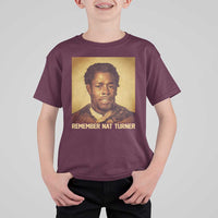 Nat Turner T Shirt For Kid Black History Month