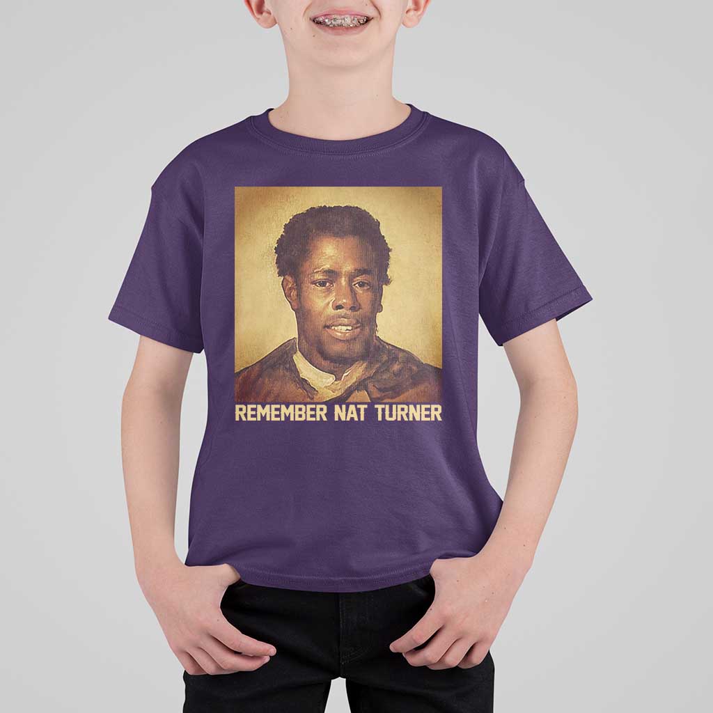 Nat Turner T Shirt For Kid Black History Month