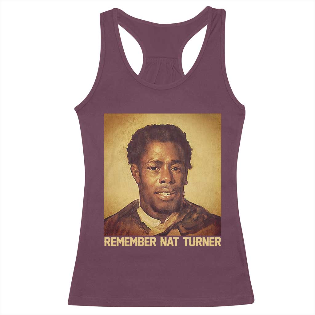 Nat Turner Racerback Tank Top Black History Month
