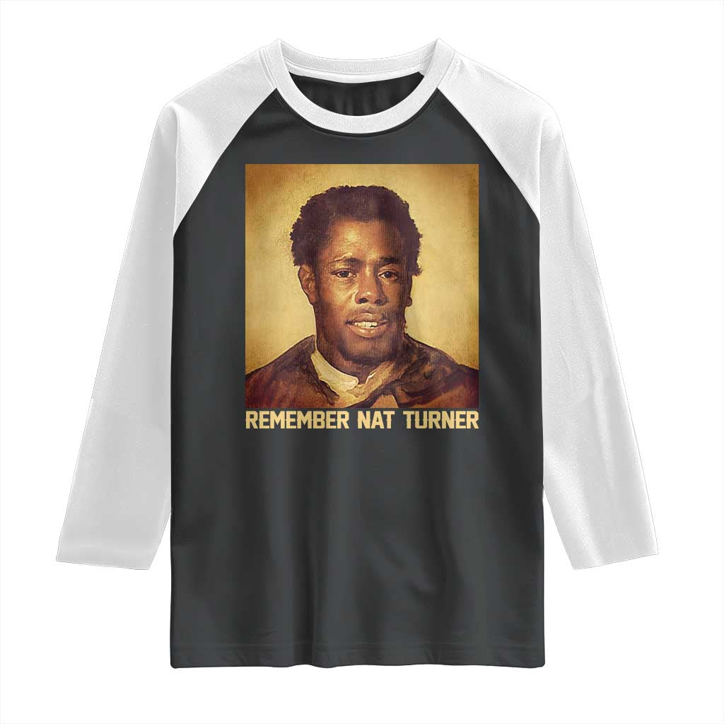 Nat Turner Raglan Shirt Black History Month