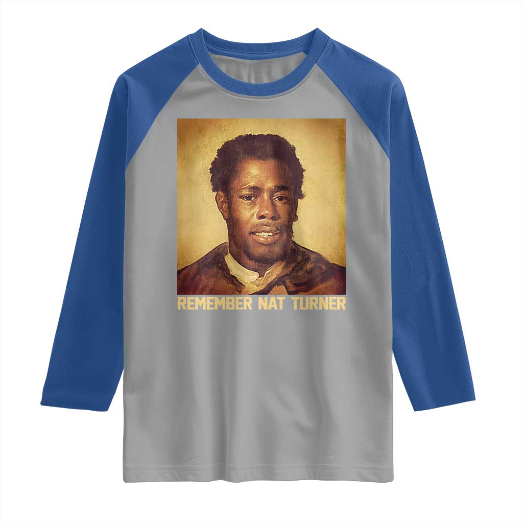 Nat Turner Raglan Shirt Black History Month