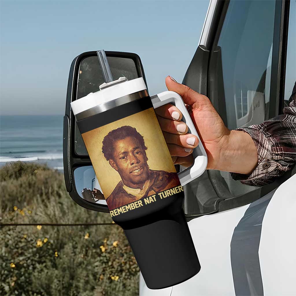 Nat Turner Tumbler With Handle Black History Month