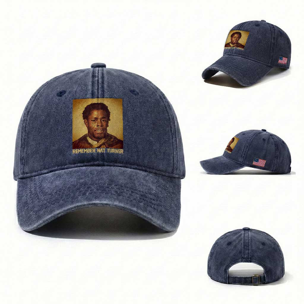 Nat Turner Washed Cotton Baseball Cap Black History Month