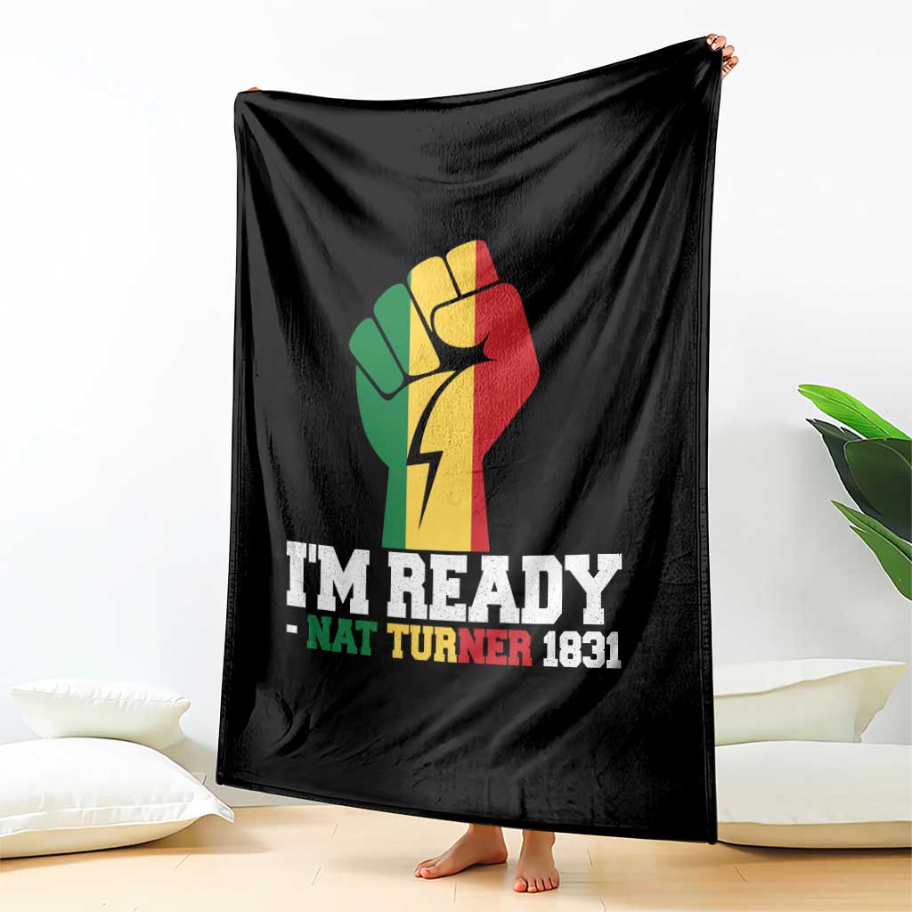 Nat Turner Quote Throw Blanket Black History African American