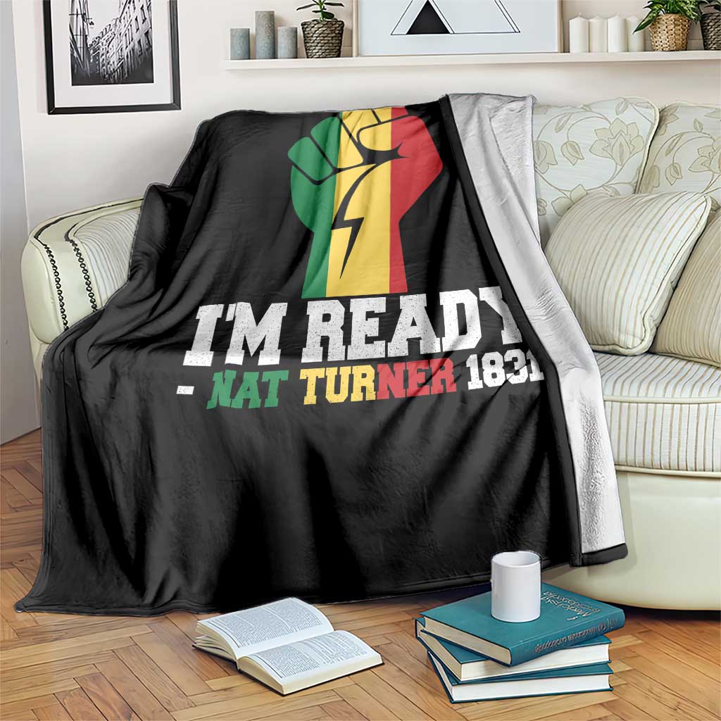 Nat Turner Quote Throw Blanket Black History African American