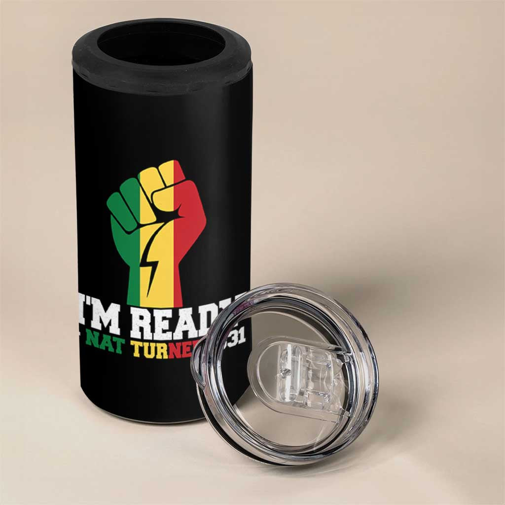Nat Turner Quote 4 in 1 Can Cooler Tumbler Black History African American