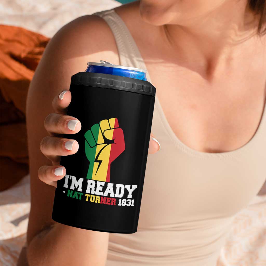 Nat Turner Quote 4 in 1 Can Cooler Tumbler Black History African American
