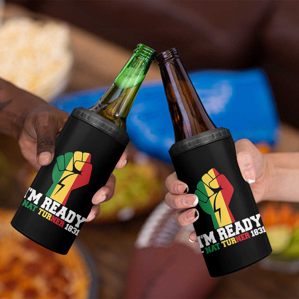 Nat Turner Quote 4 in 1 Can Cooler Tumbler Black History African American