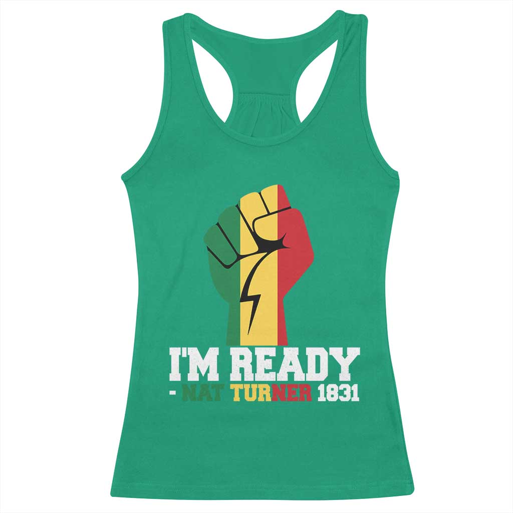 Nat Turner Quote Racerback Tank Top Black History African American